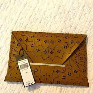 BCBG Harlow Envelope Camel Clutch